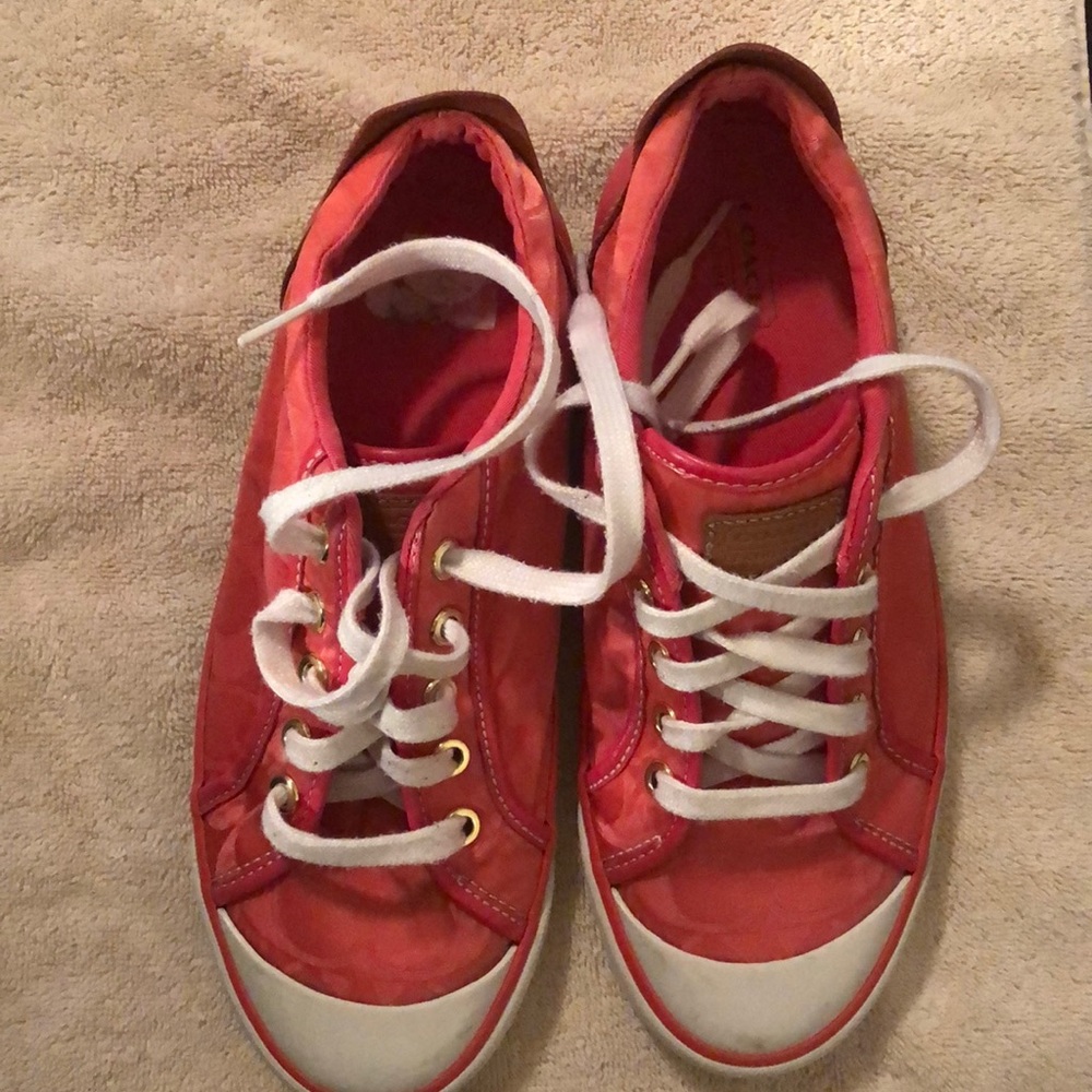 Coach sneakers (Salmon color)